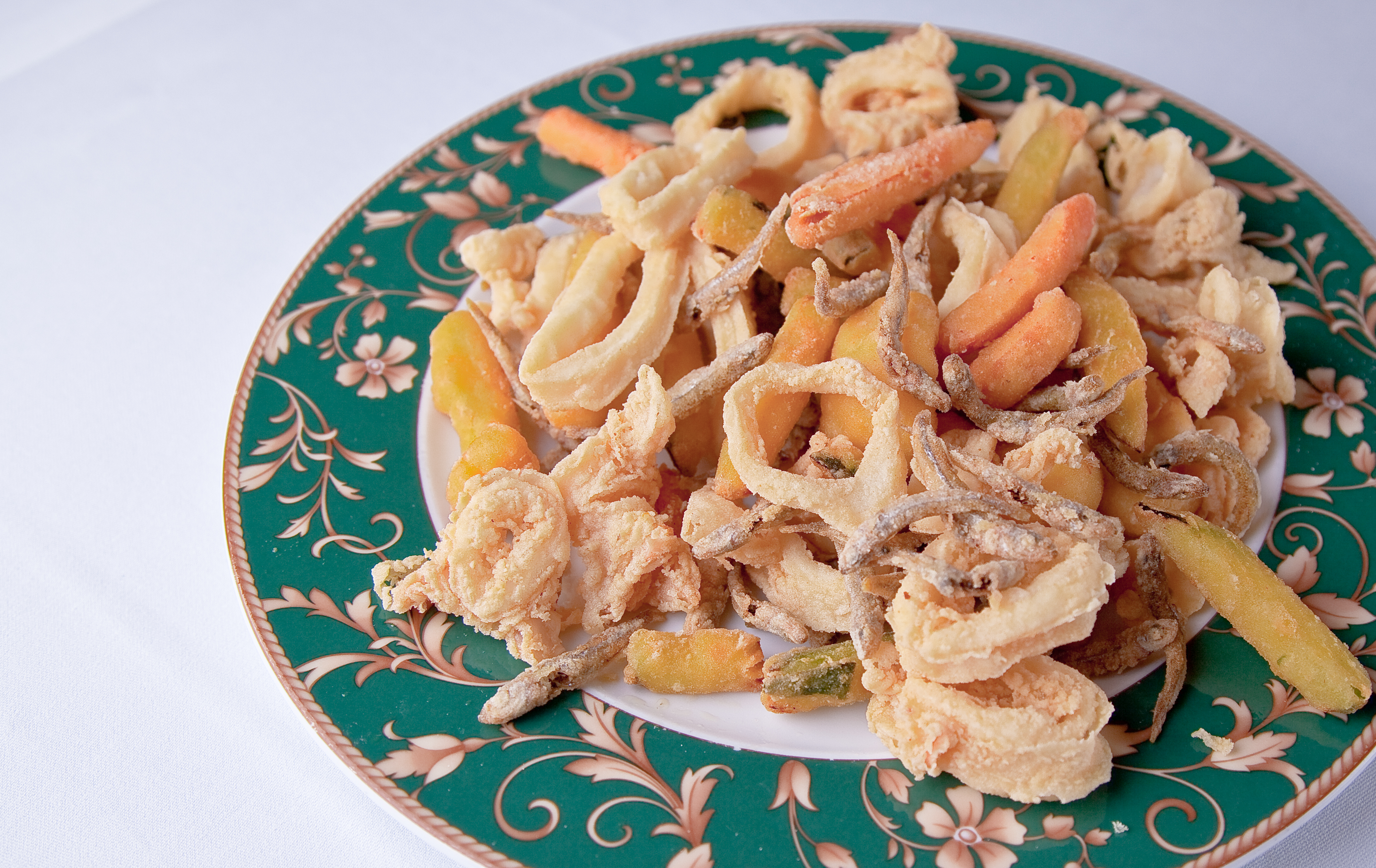 Fritto misto con verdure pastellate